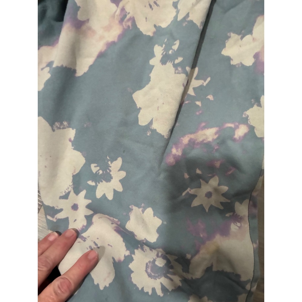 Adidas Originals Floral Print Sweatpants Blue Purple Tie Dye Joggers Womens M - Picture 8 of 9